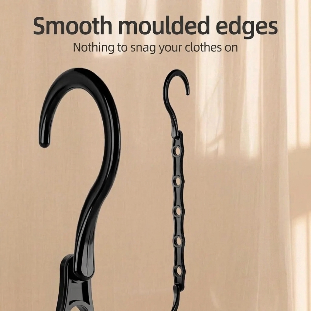 Space-Saving Hangers — Five Garments per Hook