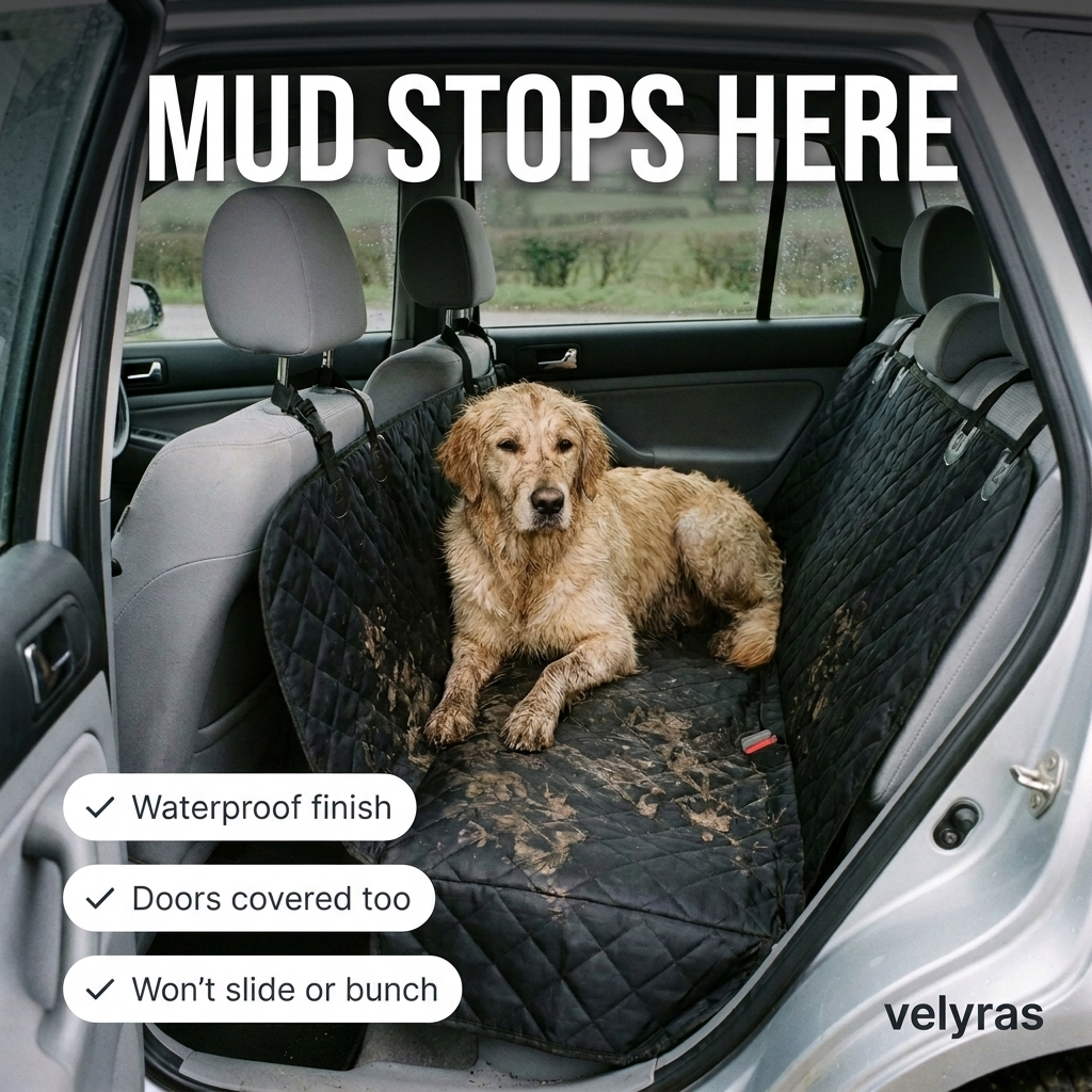 Pet Car Seat Cover — Scratch & Waterproof Protection