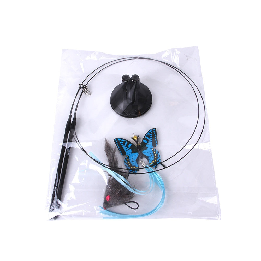 Cat Teaser Wand — Feather & Character Toy