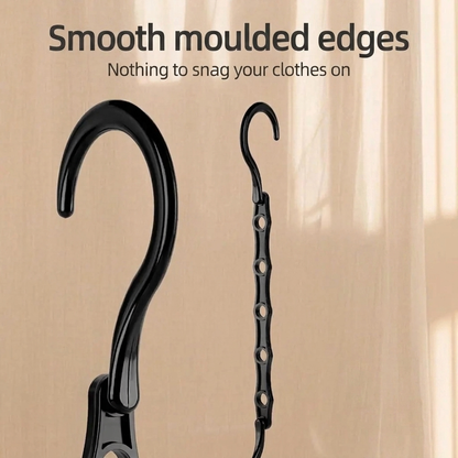 Space-Saving Hangers — Five Garments per Hook