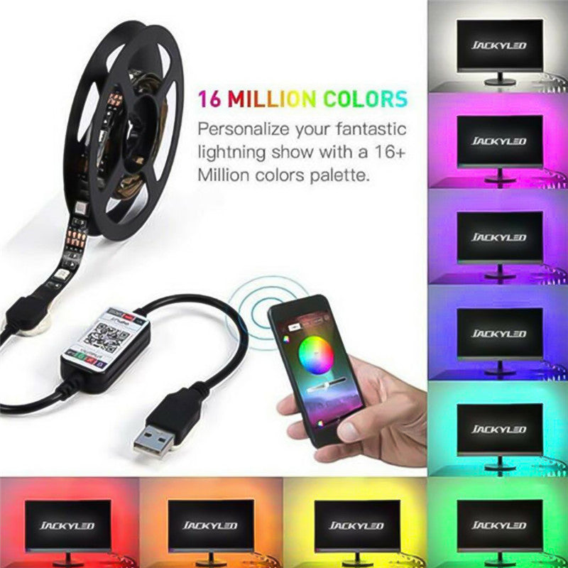 Transform Your Space with the LED Bluetooth RGB Light Strip - Smart, Colorful, and Waterproof!