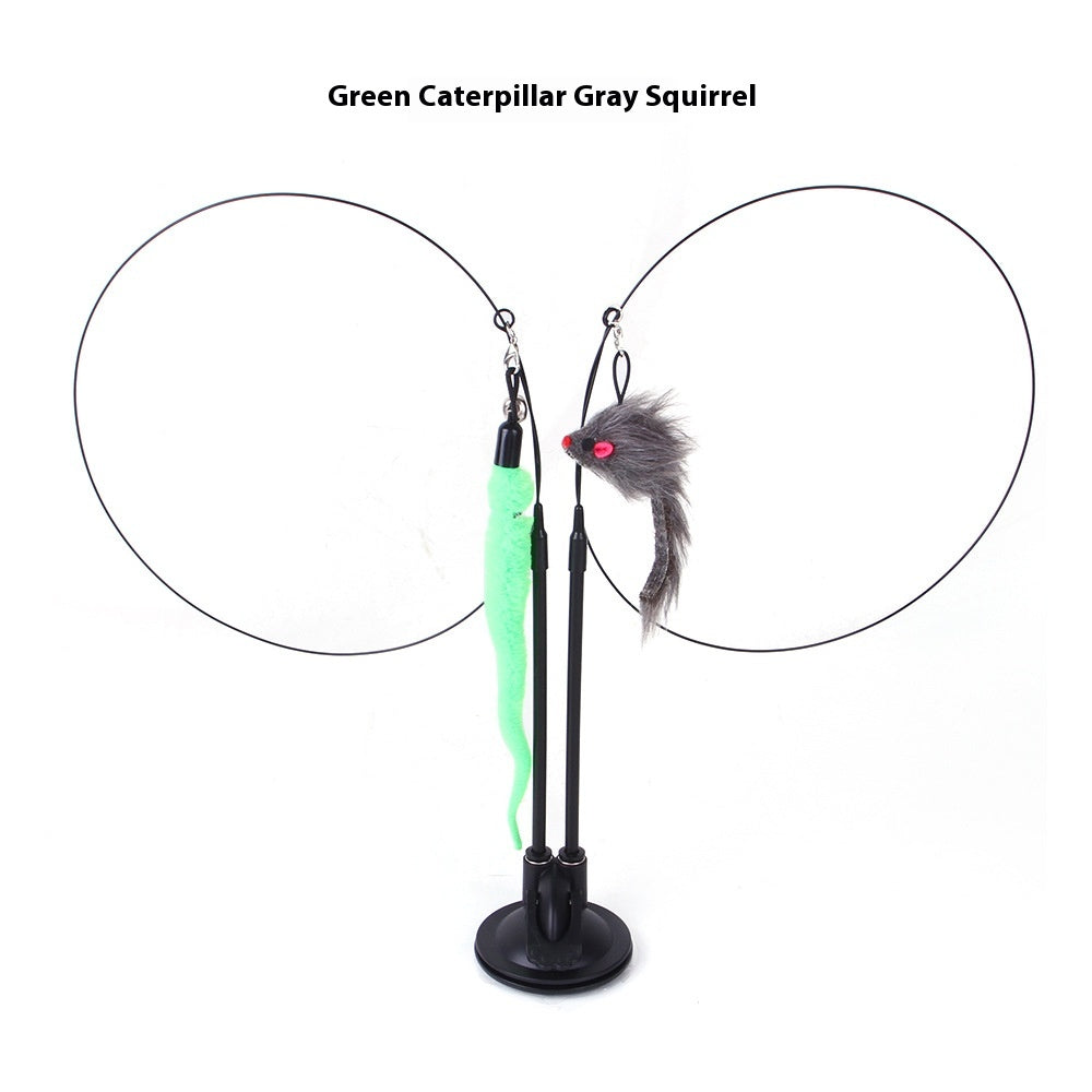 Cat Teaser Wand — Feather & Character Toy