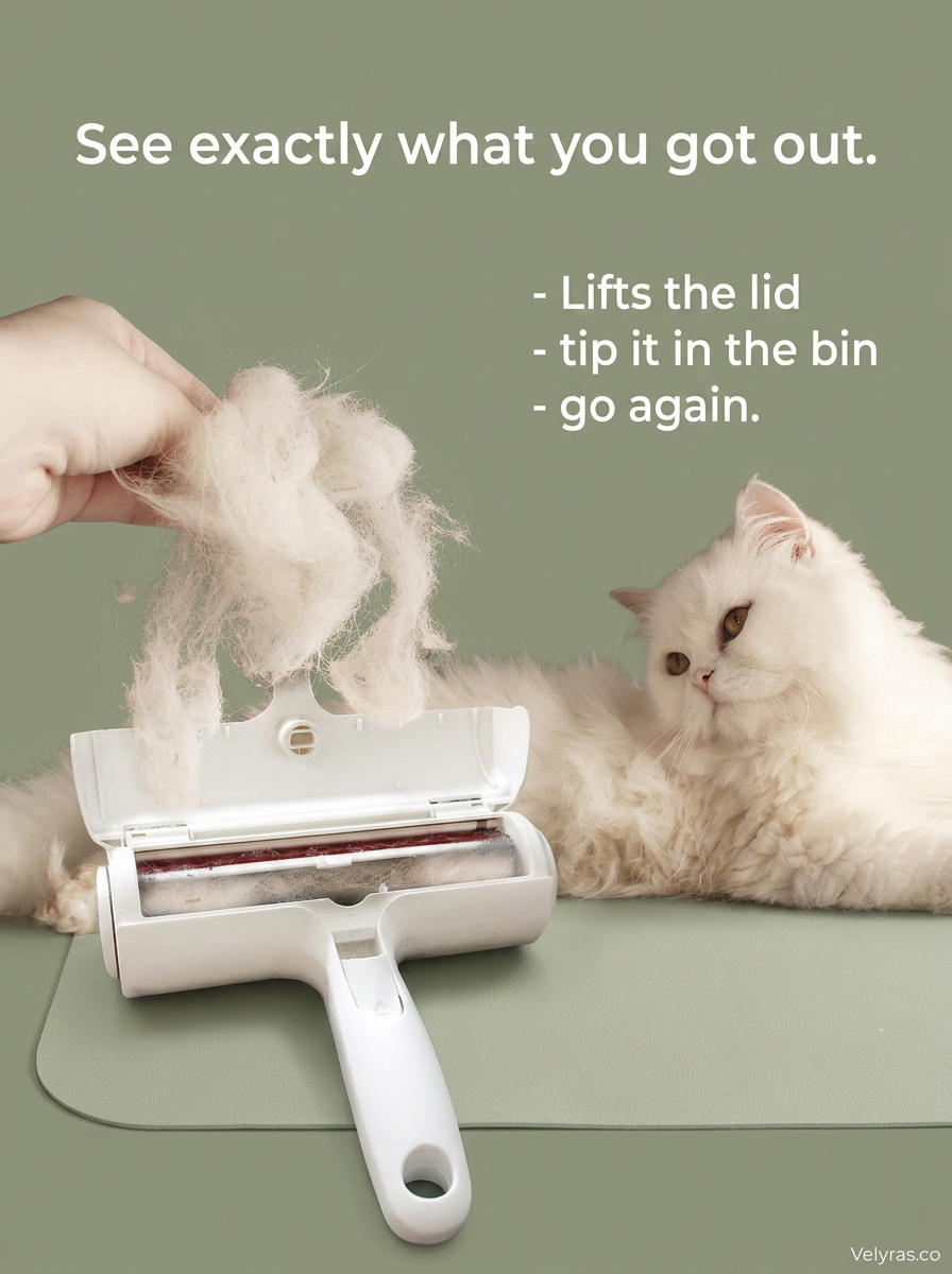 FurLift Pet Hair Remover — Reusable Roller for Sofas, Carpets & Car Seats