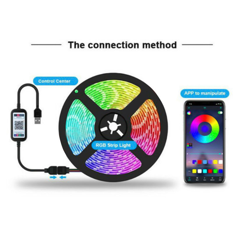 Transform Your Space with the LED Bluetooth RGB Light Strip - Smart, Colorful, and Waterproof!
