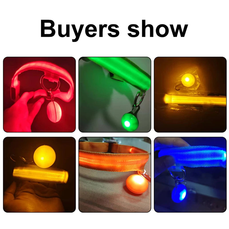 Illuminate Your Pet's Safety: USB Rechargeable Glowing Dog Collar with Detachable Pendant for Small Dogs and Cats
