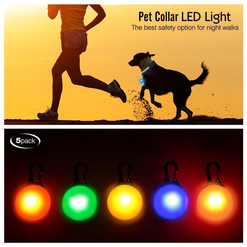 Illuminate Your Pet's Safety: USB Rechargeable Glowing Dog Collar with Detachable Pendant for Small Dogs and Cats
